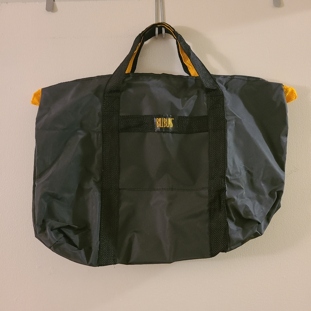 Vintage Bill Blass Black and Yellow Tote Bag